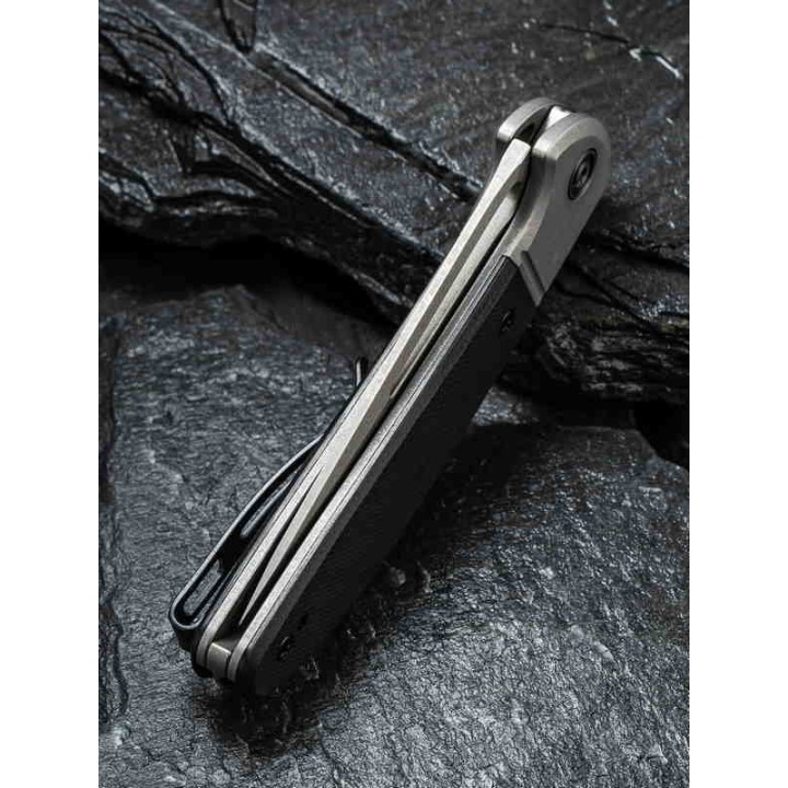 Couteau CIVIVI Trailblazer XL Black Manche G10 Lame Acier D2 Slip Joint Clip CIVC2101C - Livraison Gratuite