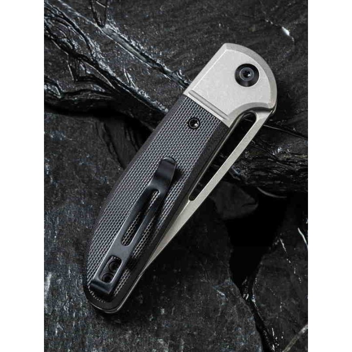 Couteau CIVIVI Trailblazer XL Black Manche G10 Lame Acier D2 Slip Joint Clip CIVC2101C - Livraison Gratuite