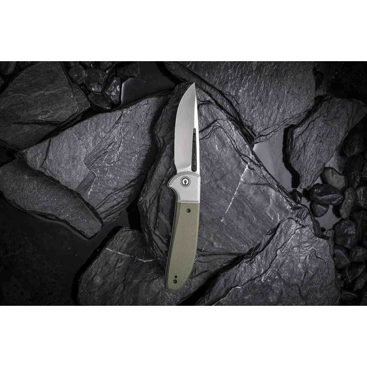 Couteau CIVIVI Trailblazer XL Green Manche G10 Lame Acier D2 Slip Joint Clip CIVC2101A - Livraison Gratuite