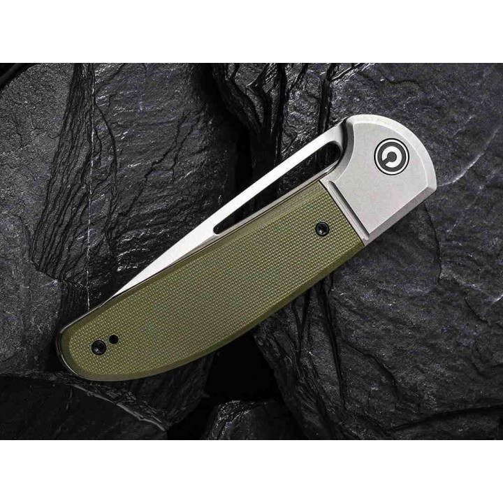 Couteau CIVIVI Trailblazer XL Green Manche G10 Lame Acier D2 Slip Joint Clip CIVC2101A - Livraison Gratuite