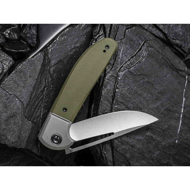 Couteau CIVIVI Trailblazer XL Green Manche G10 Lame Acier D2 Slip Joint Clip CIVC2101A - Livraison Gratuite