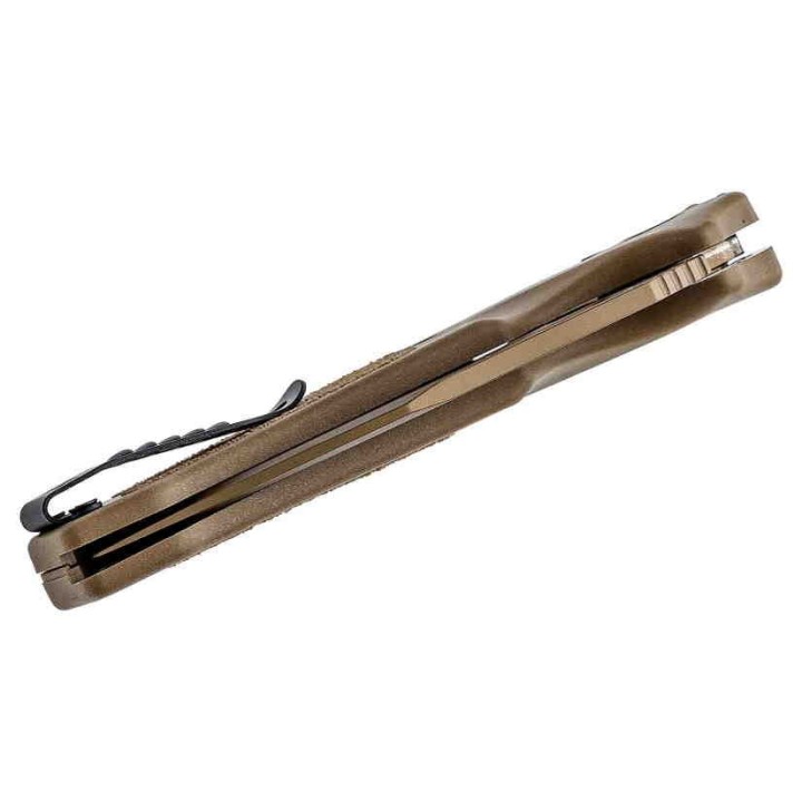 Couteau SIG Sauer K320A M17 ABLE Lock Tanto Lame Acier S30V Manche Polymère Tan Made USA SIG36363 - Livraison Gratuite
