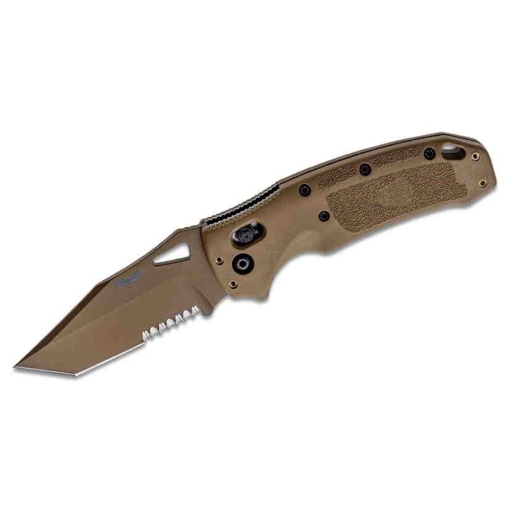 Couteau SIG Sauer K320A M17 ABLE Lock Tanto Lame Acier S30V Manche Polymère Tan Made USA SIG36363 - Livraison Gratuite