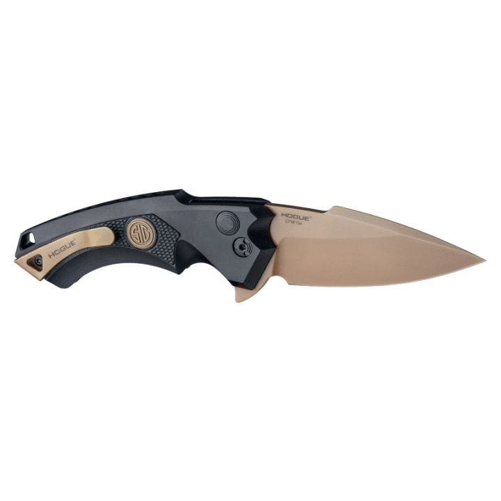 Couteau SIG Sauer X5 SIG Emperor Scorpion Lame 154CM Spear Point Manche Alu Button Lock Made USA SIG36570 - Livraison Gratuite