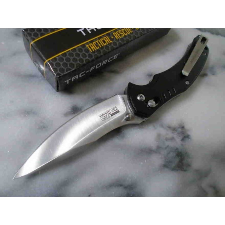 Couteau Tac Force Urban Tactic Lame Acier 7Cr17MoV Manche Alu IKBS Axis Lock Clip TF1036S - Livraison Gratuite