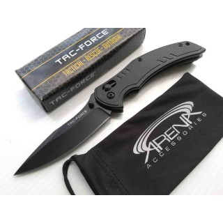 Couteau Tac Force Urban Tactic Lame Acier 7Cr17MoV Manche Alu IKBS Axis Lock Clip TF1036BK - Livraison Gratuite