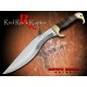 Couteau Kukri Down Under Knives Red Rock Raptor Down Under Knives Acier 440C manche Cuir DUKRRR - Livraison Gratuite