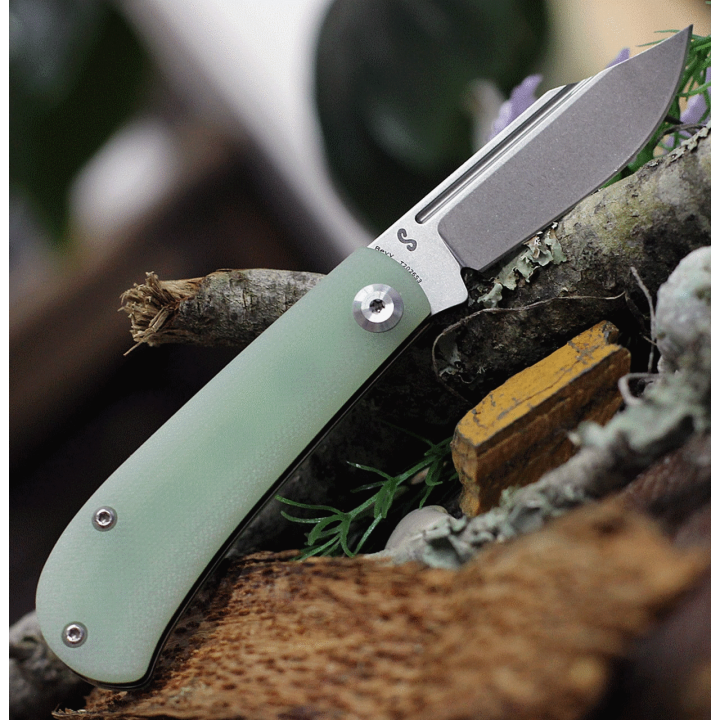 Couteau Kansept Bevy Jade Manche G10 Lame Acier 154CM Slip Joint KT2026S3 - Livraison Gratuite