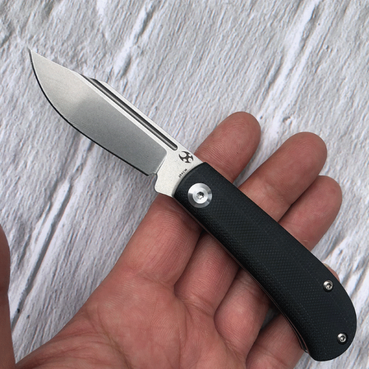 Couteau Kansept Bevy Black Manche G10 Lame Acier 154CM Slip Joint KT2026S1 - Livraison Gratuite
