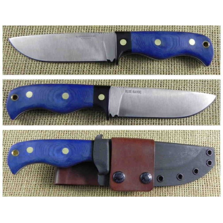 Couteau Condor Havoc Lame Acier Carbone 1075 Manche Micarta Etui Kydex El Salvador CTK283155HC - Livraison Gratuite
