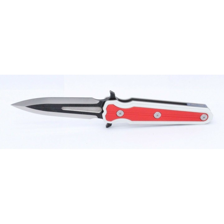 Couteau Stedemon Dongshan Red Manche Alu/G10 Lame Acier D2 Linerlock Clip STEDSRED - Livraison Gratuite