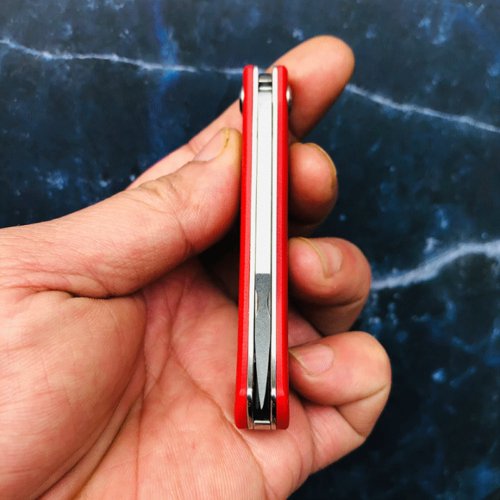 Couteau Kansept Wedge Red Manche G10 Lame Acier 154CM Lockback KT2026B2 - Livraison Gratuite