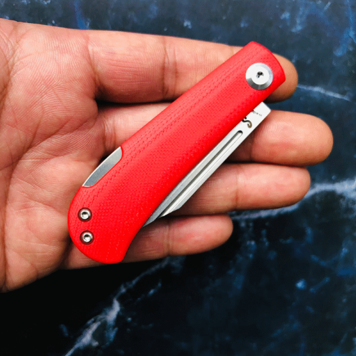 Couteau Kansept Wedge Red Manche G10 Lame Acier 154CM Lockback KT2026B2 - Livraison Gratuite