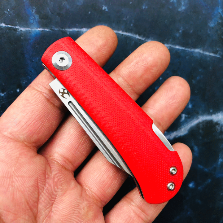 Couteau Kansept Wedge Red Manche G10 Lame Acier 154CM Lockback KT2026B2 - Livraison Gratuite