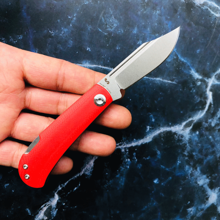 Couteau Kansept Wedge Red Manche G10 Lame Acier 154CM Lockback KT2026B2 - Livraison Gratuite