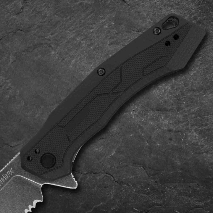 Couteau Kershaw Analyst A/O Lame Tanto 8Cr13MoV Manche GFN Linerlock Clip KS2062ST - Livraison Gratuite 