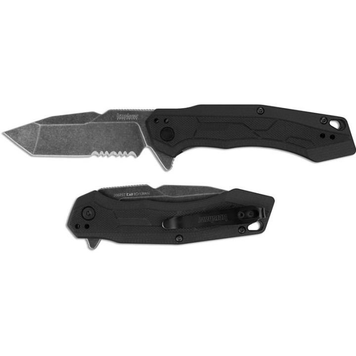 Couteau Kershaw Analyst A/O Lame Tanto 8Cr13MoV Manche GFN Linerlock Clip KS2062ST - Livraison Gratuite 