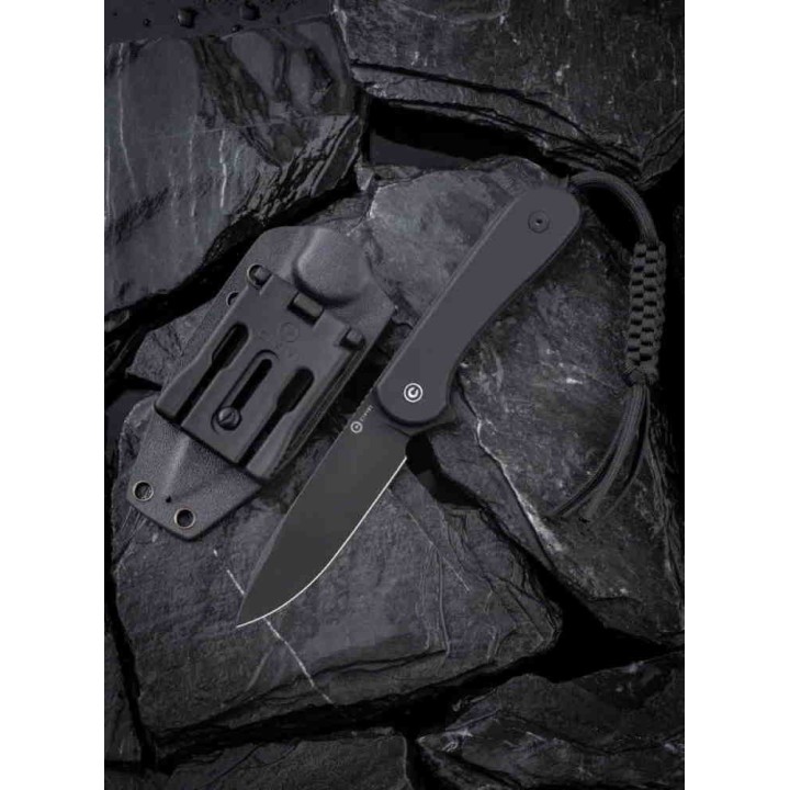 Couteau CIVIVI Elementum Lame Fixe Acier D2 Manche G10 Etui Kydex CIVC2105A - Livraison Gratuite