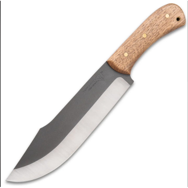 Couteau United Cutlery Bushmaster Butcher Bowie Lame Acier Carbone 1095 Manche Bois Etui Cuir UC3464 - Livraison Gratuite