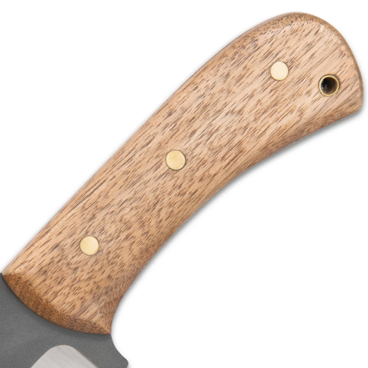 Couteau United Cutlery Bushmaster Butcher Bowie Lame Acier Carbone 1095 Manche Bois Etui Cuir UC3464 - Livraison Gratuite
