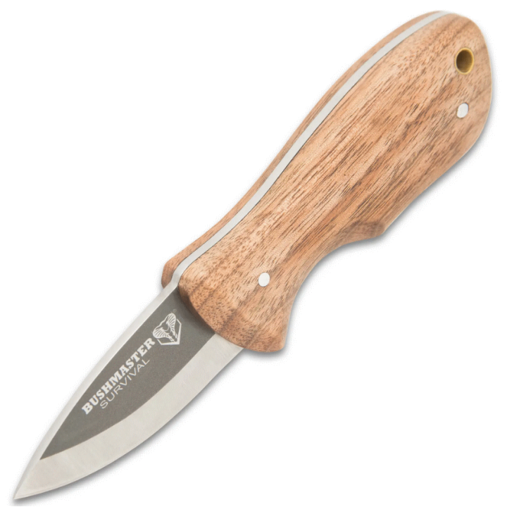Couteau United Cutlery Bushmaster Marajó Bushraft Lame Acier Carbone 1095 Manche Bois Etui Cuir UC3454 - Livraison Gratuite