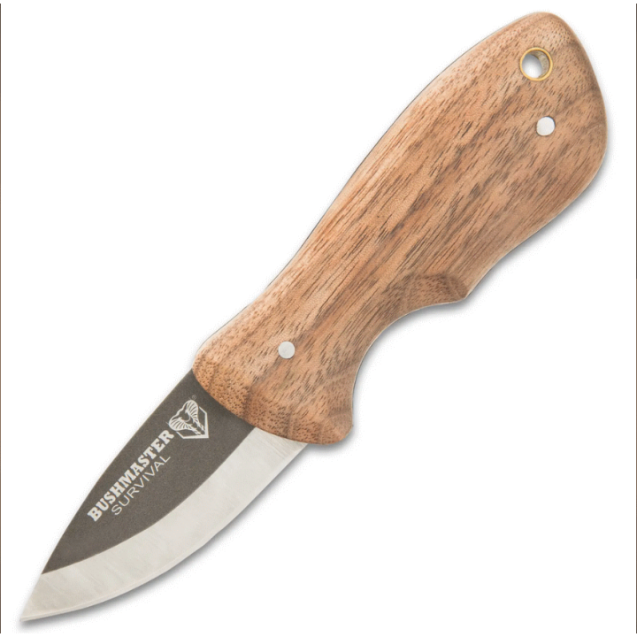 Couteau United Cutlery Bushmaster Marajó Bushraft Lame Acier Carbone 1095 Manche Bois Etui Cuir UC3454 - Livraison Gratuite