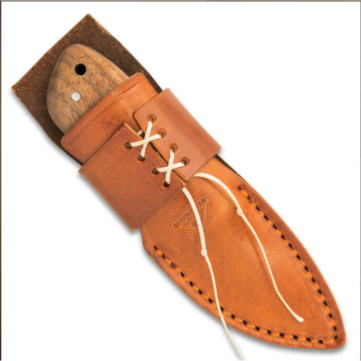 Couteau United Cutlery Bushmaster Marajó Bushraft Lame Acier Carbone 1095 Manche Bois Etui Cuir UC3454 - Livraison Gratuite