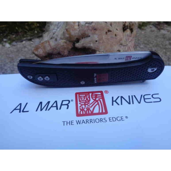 Couteau Al Mar Ultralight Falcon Lame Acier 8Cr13MoV Manche FRN Linerlock Clip AMK4124 - Livraison Gratuite