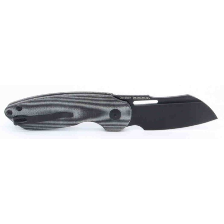 Couteau Kizer October Black Lame CPM-20CV Manche Micarta Linerlock Clip KIV3569A1 - Livraison Gratuite