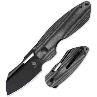 Couteau Kizer October Black Lame CPM-20CV Manche Micarta Linerlock Clip KIV3569A1 - Livraison Gratuite