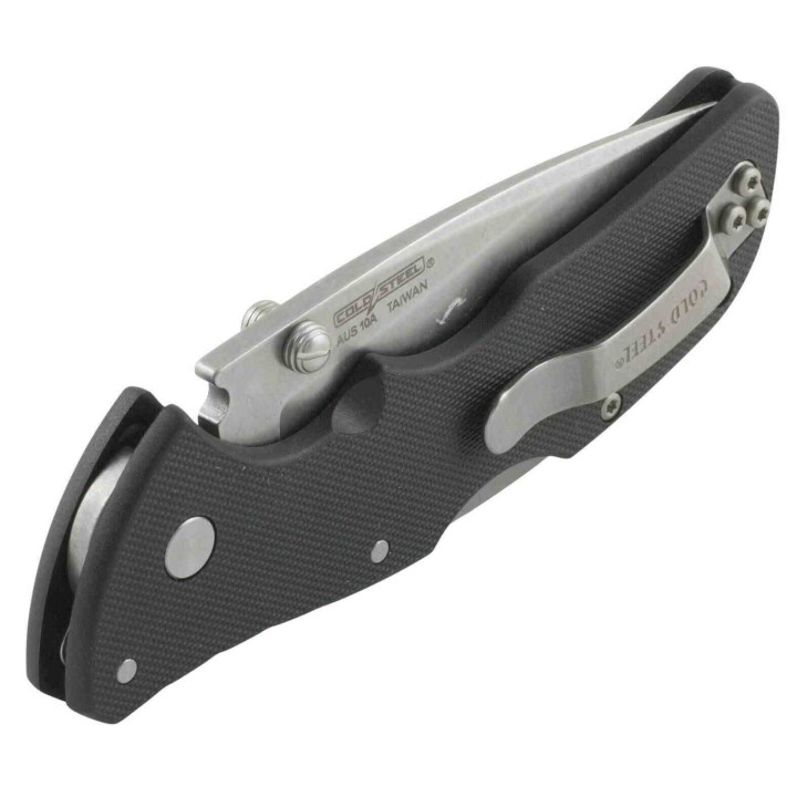 Couteau Cold Steel Mini Recon 1 Spear Point Acier AUS-10A Manche GRN Tri-Ad lock Clip CS27BAS - Livraison Gratuite