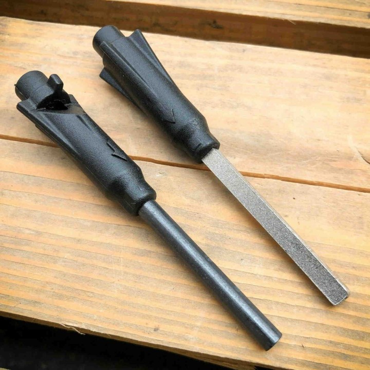 Couteau de Survie S-TEC Survival Lame Acier Inox Manche Etui ABS Affuteur Boussole Sifflet STT22188GN2 - Livraison Gratuite