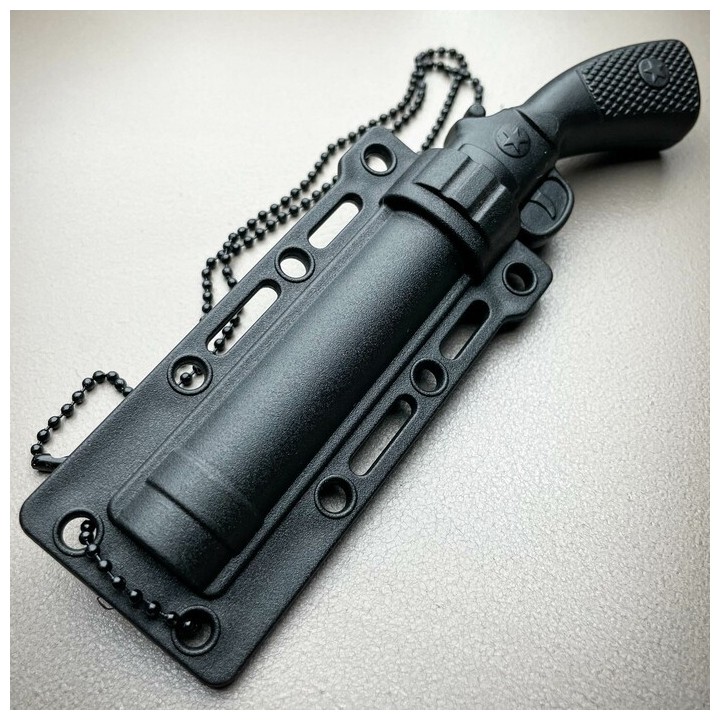 Lot de 3 Couteau de Cou S-TEC Revolver Neck Lame Acier Inox Manche & Etui ABS STT221193SL - Livraison Gratuite