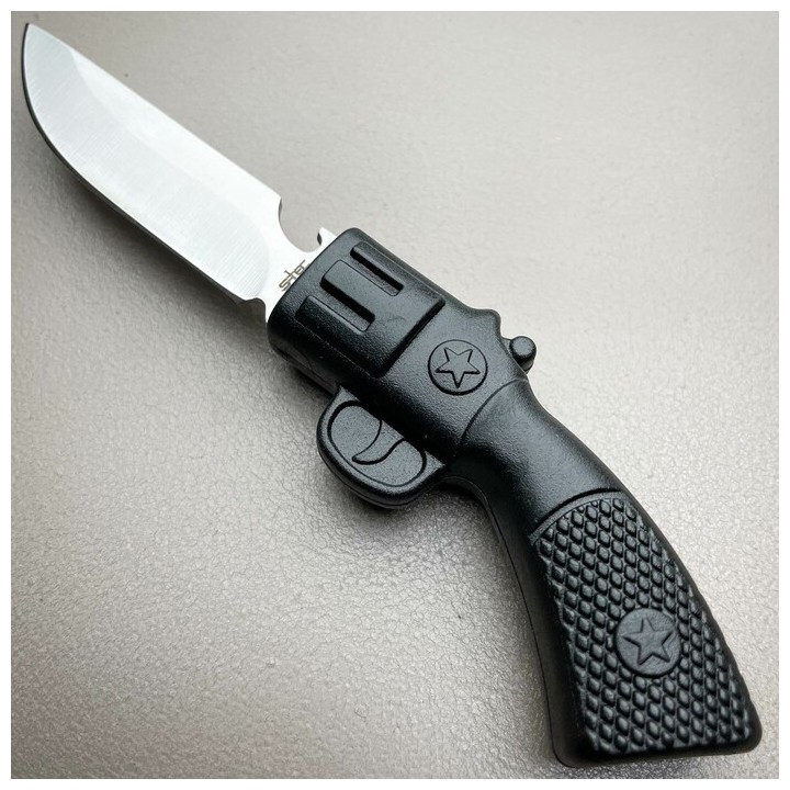 Lot de 3 Couteau de Cou S-TEC Revolver Neck Lame Acier Inox Manche & Etui ABS STT221193SL - Livraison Gratuite