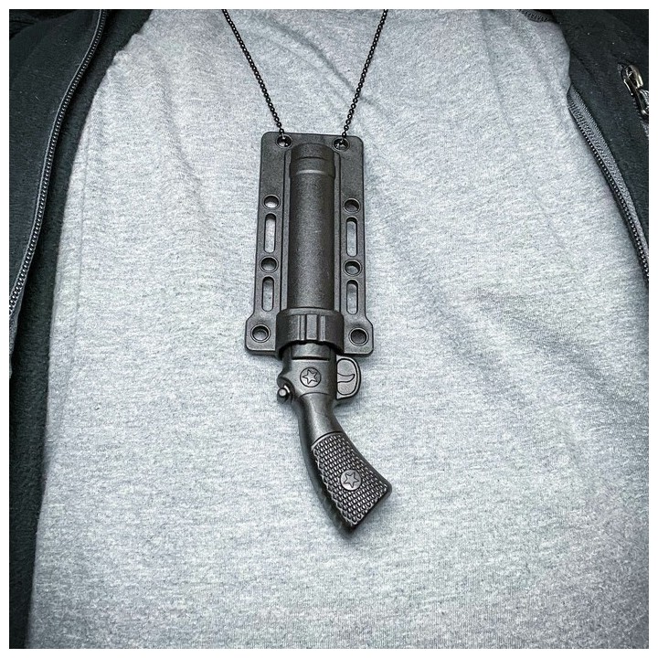 Lot de 3 Couteau de Cou S-TEC Revolver Neck Lame Acier Inox Manche & Etui ABS STT221193SL - Livraison Gratuite