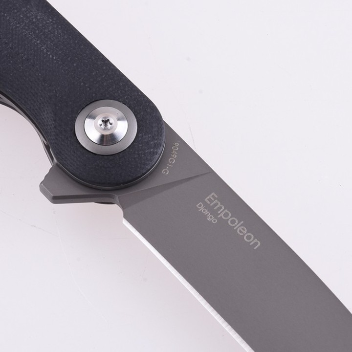 Couteau Shieldon Empoleon Grey Lame D2 Manche G10 IKBS Linerlock Etui Nylon SHI9049G1G - Livraison Gratuite