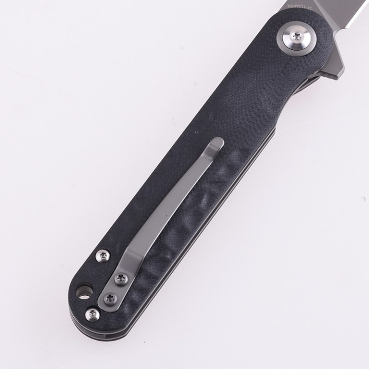 Couteau Shieldon Empoleon Grey Lame D2 Manche G10 IKBS Linerlock Etui Nylon SHI9049G1G - Livraison Gratuite