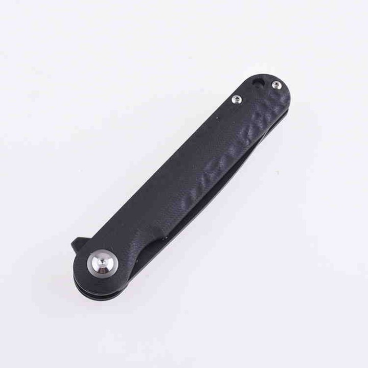 Couteau Shieldon Empoleon Black Lame D2 Manche G10 IKBS Linerlock Etui Nylon SHI9049G1B - Livraison Gratuite