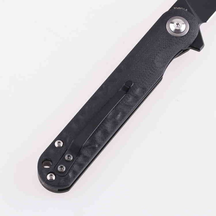 Couteau Shieldon Empoleon Black Lame D2 Manche G10 IKBS Linerlock Etui Nylon SHI9049G1B - Livraison Gratuite