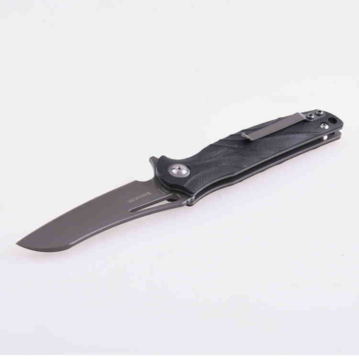 Couteau Shieldon Bazoucan Lame D2 Manche G10 IKBS Linerlock Etui Nylon SHI9050G - Livraison Gratuite