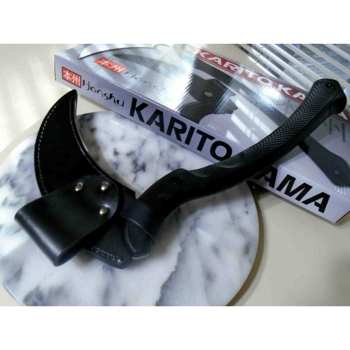Hache United Cutlery Honshu Karito Kama Lame 7Cr13 Manche EDM Etui Cuir UC3398 - Livraison Gratuite