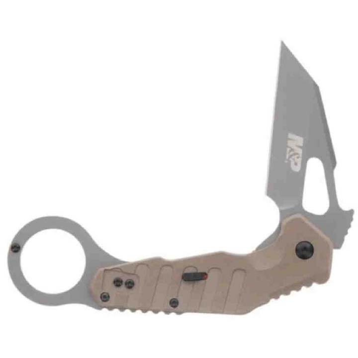 Couteau Karambit Smith&Wesson M&P Extreme Ops Lame Acier 8Cr13MoV Manche G10 Linerlock Clip SW1147102 - Livraison Gratuite