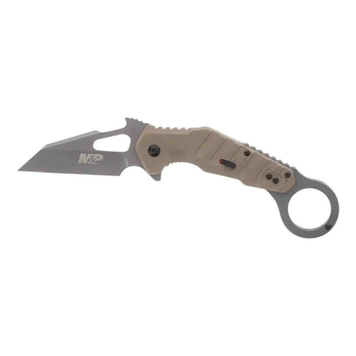 Couteau Karambit Smith&Wesson M&P Extreme Ops Lame Acier 8Cr13MoV Manche G10 Linerlock Clip SW1147102 - Livraison Gratuite