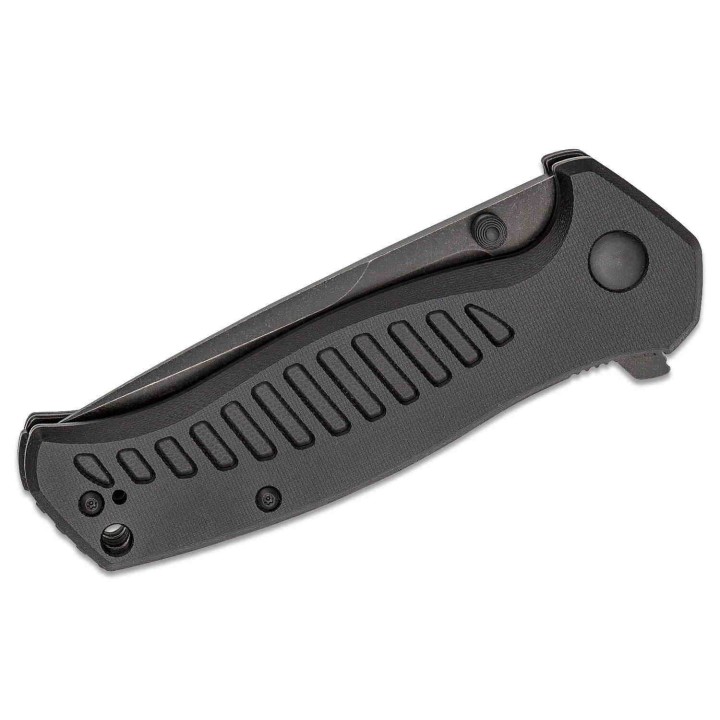 Couteau Steel Will Barghest Black Lame Acier D2 Manche G10 Linerlock Clip SMGF37M03 - Livraison Gratuite