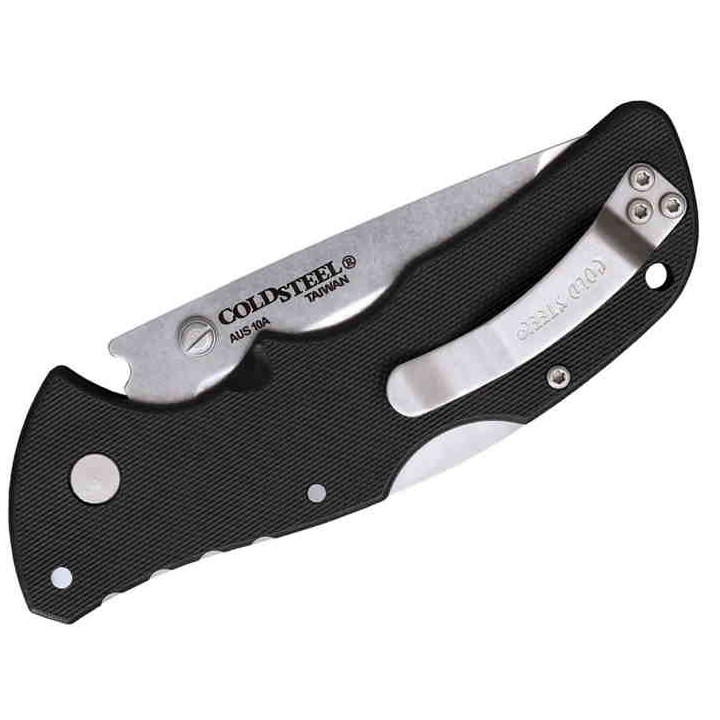 Couteau Cold Steel Mini Recon 1 Tanto Lame Acier AUS-10A Manche GRN Tri-Ad lock Clip CS27BAT - Livraison Gratuite