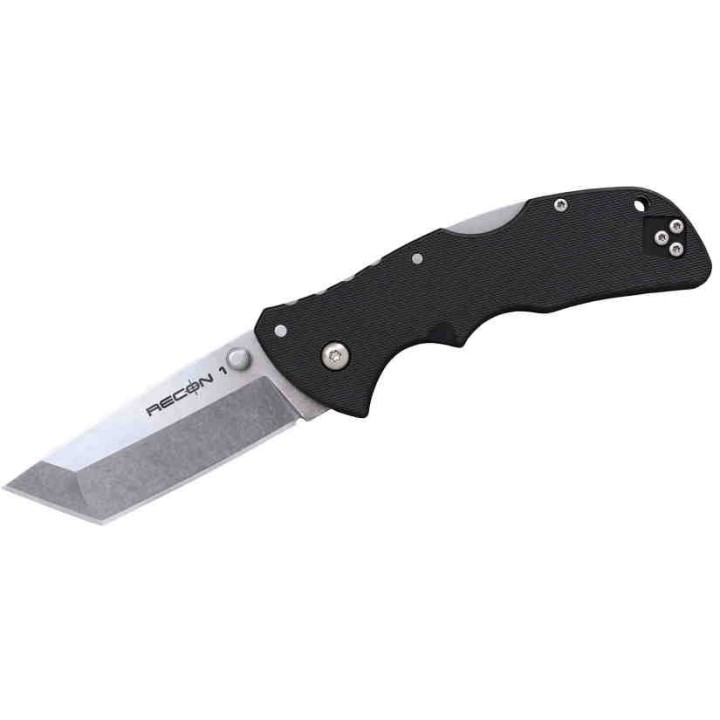 Couteau Cold Steel Mini Recon 1 Tanto Lame Acier AUS-10A Manche GRN Tri-Ad lock Clip CS27BAT - Livraison Gratuite