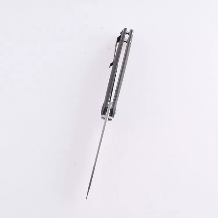 Couteau Shieldon Charkos Damas Lame 67 Couches Manche G10 IKBS Linerlock Clip Etui Nylon SHI7092D - Livraison Gratuite