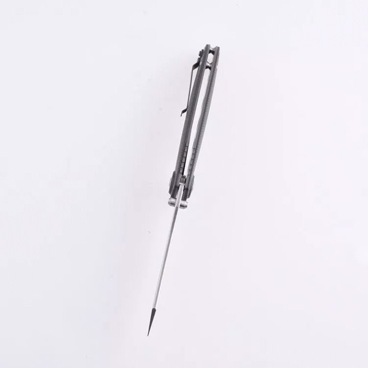 Couteau Shieldon Tortank Damas Lame 67 Couches Manche G10 IKBS Linerlock Clip Etui Nylon SHI7091D - Livraison Gratuite