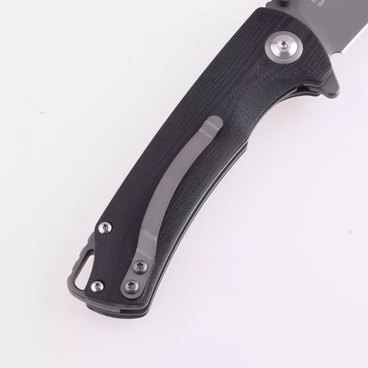 Couteau Shieldon Relicanth Lame D2 Manche G10 IKBS Linerlock Clip Etui Nylon SHI7070G - Livraison Gratuite