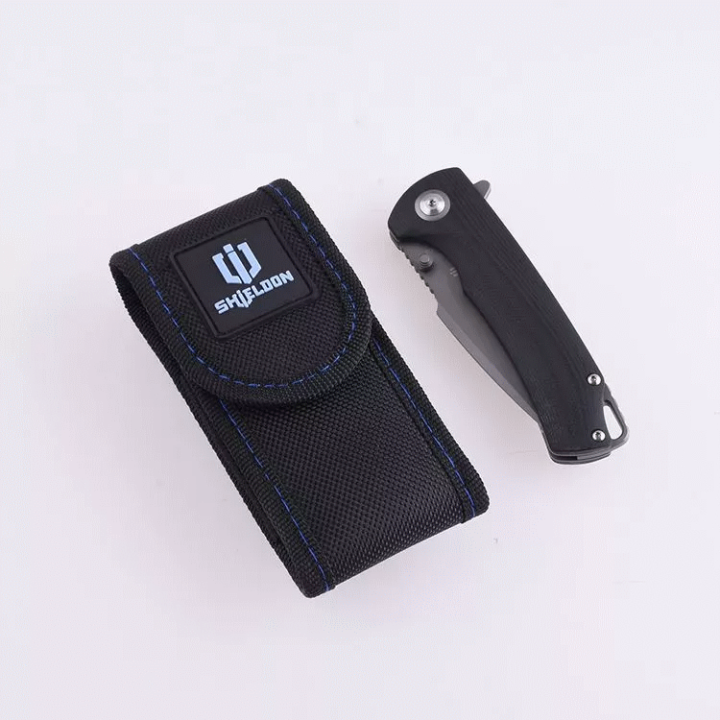 Couteau Shieldon Relicanth Lame D2 Manche G10 IKBS Linerlock Clip Etui Nylon SHI7070G - Livraison Gratuite